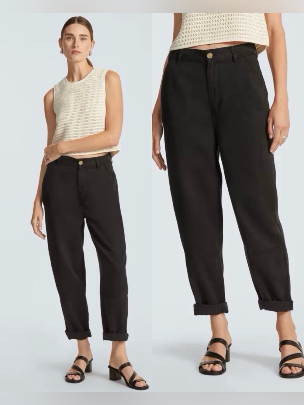 Everlane The Chino in Buttersoft Relaxed Tencel Slouchy , size 2